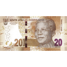 P139b South Africa - 20 Rand Year ND (2016) (Omron Rings)